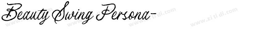 Beauty Swing Persona字体转换
